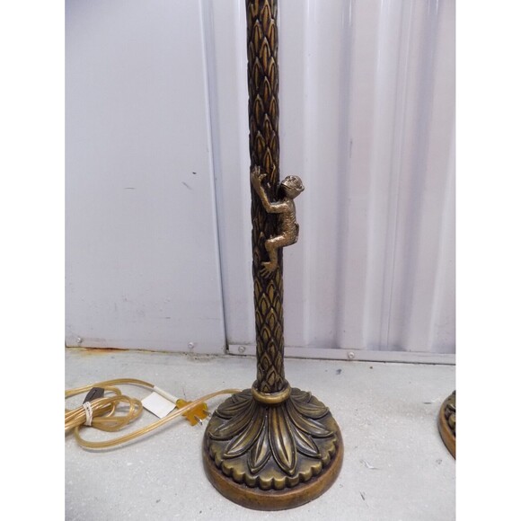 Monkey Lamps Figurine Statue Sculptures Chimps Buffet Table Lamps - Picture 5 of 11